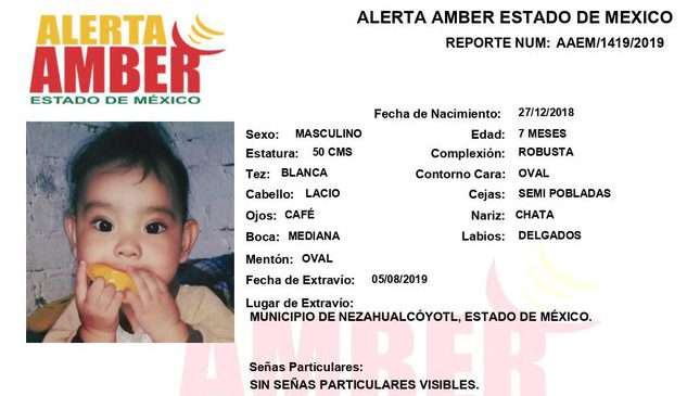 ALERTA AMBER EDOMÉX