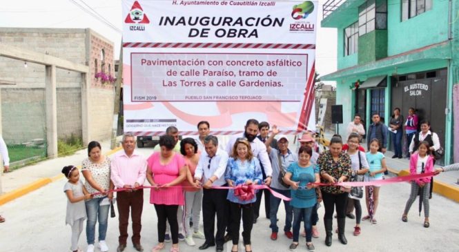 IMPLEMENTAN OBRAS DE INFRAESTRUCTURA EN CUAUTITLÁN IZCALLI