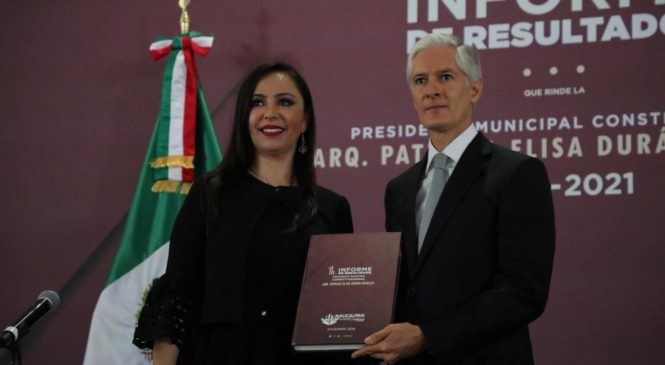 PATRICIA DURÁN RINDE SU PRIMER INFORME DE GOBIERNO EN NAUCALPAN