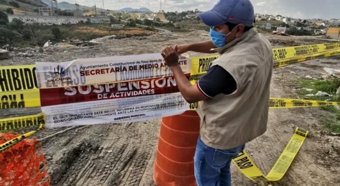 SUSPENDE MEDIO AMBIENTE TIRO ILEGAL EN CARRETERA NAUCALPAN-TOLUCA