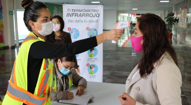 REALIZAN CERCA DE 15 MIL REVISIONES PARA DETECTAR COVID-19 EN AEROPUERTO DE TOLUCA