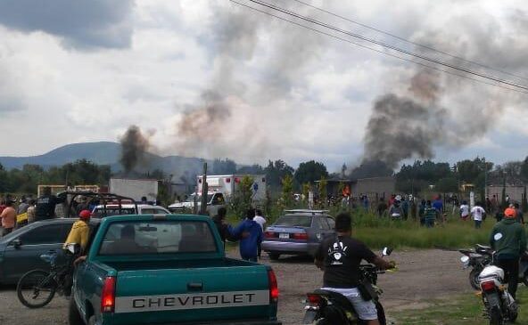 FALLECE UNA PERSONA TRAS EXPLOSIÓN DE PIROTECNIA EN ZUMPANGO