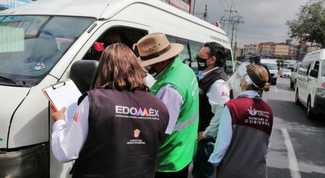EDOMÉX Y NAUCALPAN REALIZAN OPERATIVO DE TRANSPORTE PÚBLICO EN MEXIPUERTO CUATRO CAMINOS