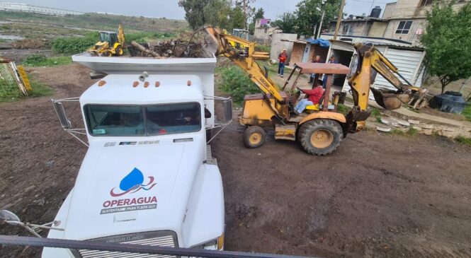 REALIZAN OPERAGUA Y CAEM, ACCIONES DE PREVENCIÓN DE EMERGENCIAS EN IZCALLI