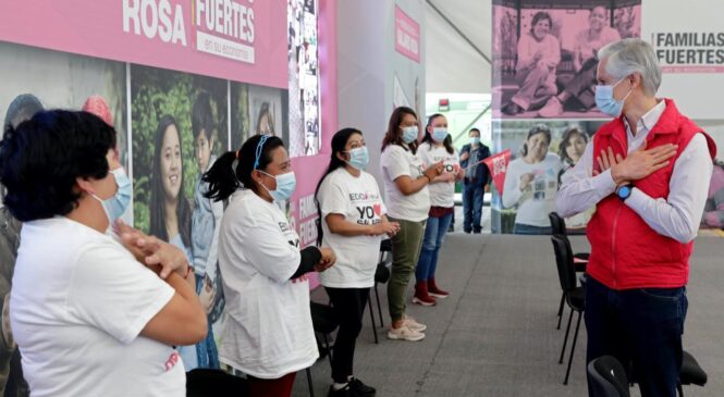 MÁS DE 320 MIL JEFAS DE FAMILIA MEXIQUENSES SON BENEFICIADAS AL RECIBIR  SALARIO ROSA