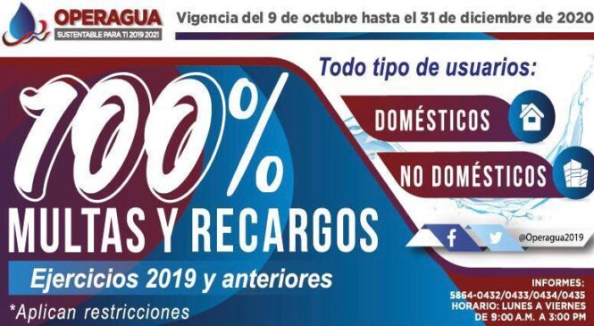 APLICA OPERAGUA CAMPAÑA DE DESCUENTOS