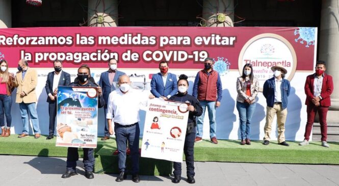 REFUERZA TLALNEPANTLA MEDIDAS PARA MITIGAR LA PROPAGACIÓN DEL COVID-19