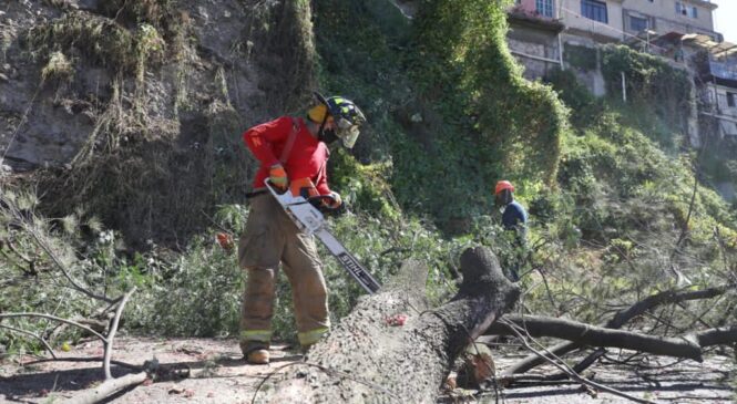 MITIGA PROTECCIÓN CIVIL DE NAUCALPAN RIESGOS DE ACCIDENTES EN COLONIA BUENAVISTA