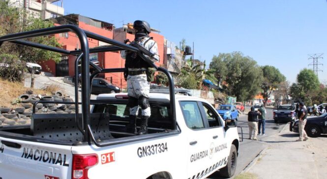 REALIZA POLICÍA DE NAUCALPAN OPERATIVO EN SAN RAFAEL CHAMAPA