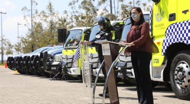 PRESENTAN PARQUE VEHICULAR PARA POLICÍA MUNICIPAL EN NAUCALPAN