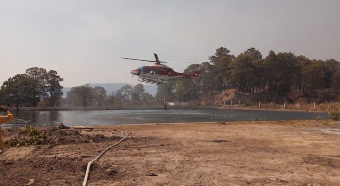 LUCHAN BRIGADISTAS Y GRUPO RELÁMPAGOS CONTRA INCENDIOS EN DIVERSOS MUNICIPIOS