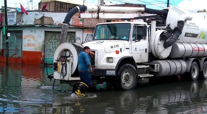 COLABORA GRUPO TLÁLOC EN LA ATENCIÓN A CONTIGENCIA POR LLUVIA EN NEZAHUALCÓYOTL