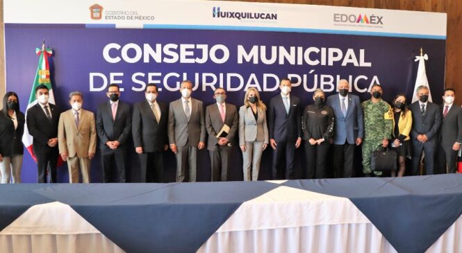 HUIXQUILUCAN ASUME LA SEGURIDAD PÚBLICA CON DETERMINACIÓN, FIRMEZA Y RUMBO PARA SER REFERENTE NACIONAL