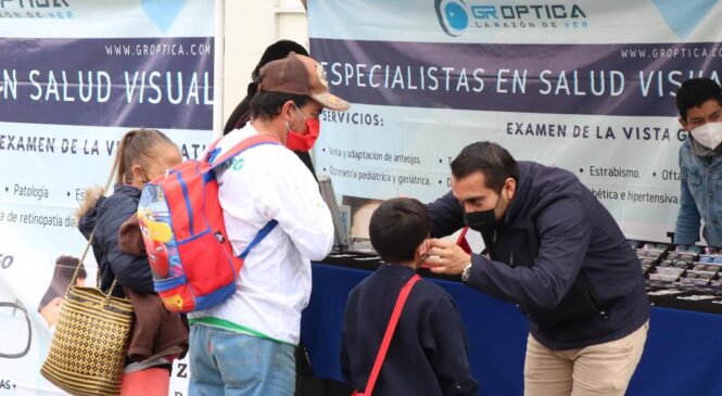 REALIZA HUIXQUILUCAN JORNADA DE SALUD VISUAL PARA IMPULSAR EL APROVECHAMIENTO ESCOLAR DE LOS ESTUDIANTES 