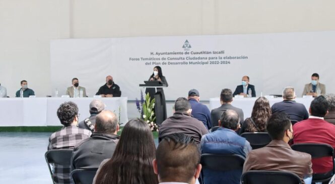 EN IZCALLI SE REALIZAN FOROS DE CONSULTA CIUDADANA PARA SUMAR PROPUESTAS AL PLAN MUNICIPAL DE DESARROLLO 2022-2024