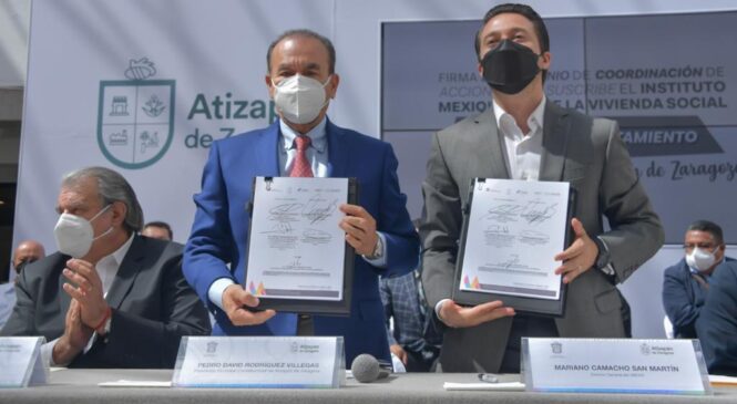 ATIZAPÁN SUSCRIBE CONVENIO CON IMEVIS PARA REGULARIZAR TENENCIA DE LA TIERRA