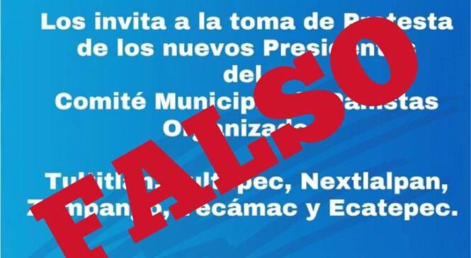 ACCIÓN NACIONAL DENUNCIA FALSA REUNIÓN DE MILITANTES