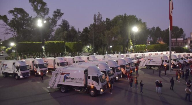 PARA EFICIENTAR LA RECOLECCIÓN DE BASURA, AUMENTA GOBIERNO DE TLALNEPANTLA SU FLOTILLA A 170 CAMIONES QUE OPERARÁN EN 14 SECTORES DE LA REGIÓN