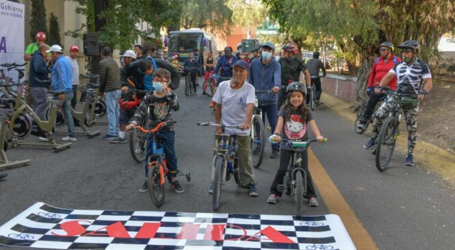 SE SUMAN FAMILIAS ATIZAPENSES A RODADA CICLISTA