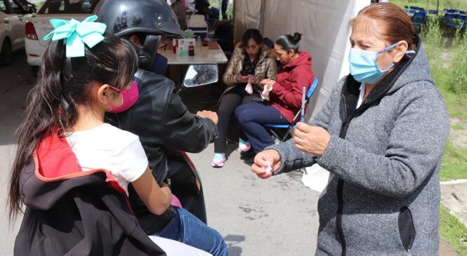 APLICA HUIXQUILUCAN MÁS DE CINCO MIL VACUNAS CONTRA COVID-19 A NIÑOS DE 10 Y 11 AÑOS DE EDAD