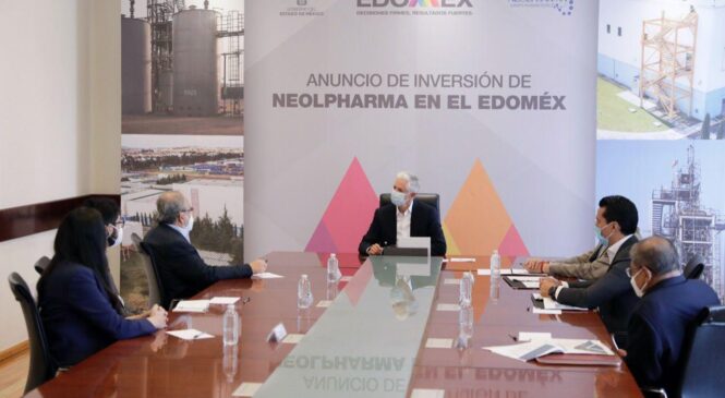 PRESENTAN ALFREDO DEL MAZO Y FARMACÉUTICA NEOLPHARMA PROYECTO DE EXPANSIÓN  EN EDOMÉX QUE CONTARÁ CON 123 MDD