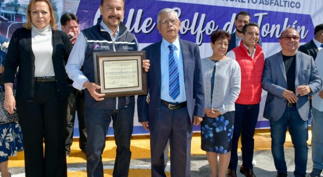 TRAS 40 AÑOS DE REZAGO, GOBIERNO DE ATIZAPÁN IMPLEMENTA DIVERSAS OBRAS DE RENOVACIÓN EN LA CALLE GOLFO DE TONKÍN