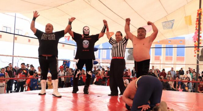 <strong>FINALIZA CON GRAN ÉXITO LA PRIMERA EXPOSICIÓN DE MÁSCARAS DE LA LUCHA LIBRE MEXICANA HUIXQUILUCAN 2022</strong>