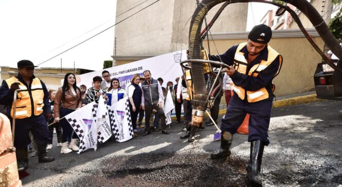 UTILIZA ATIZAPÁN  MÁQUINA JETPATCHER PARA RELLENAR BACHES EN MINUTOS