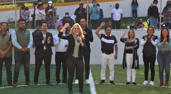 ENTREGA ROMINA CONTRERAS REHABILITACIÓN DEL DEPORTIVO SAN JACINTO