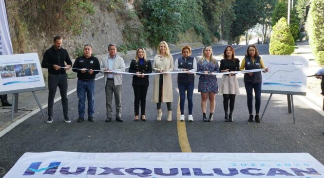 <strong>ENTREGA HUIXQUILUCAN REPAVIMENTACIÓN DE CALLES EN BOSQUES DE LAS LOMAS</strong>