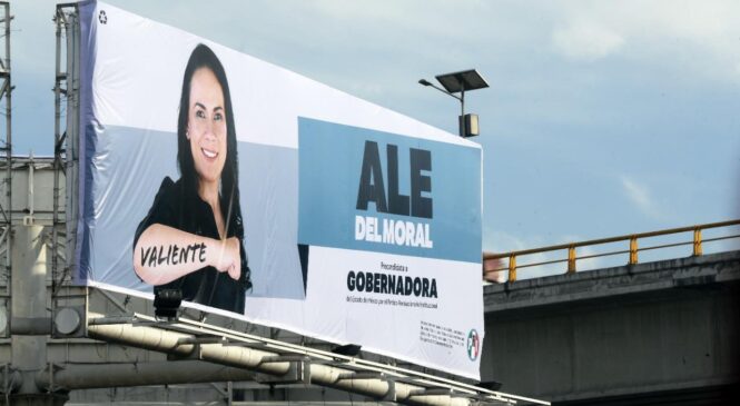 IMPIDE AUTORIDAD MUNICIPAL DE ECATEPEC COLOCACIÓN DE PROPAGANDA DE LA PRECAMPAÑA DE ALEJANDRA DEL MORAL: PRI EDOMÉX