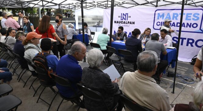 SE REGISTRA GRAN AFLUENCIA DE VECINOS EN EL SEGUNDO “MARTES CIUDADANO” DE NAUCALPAN