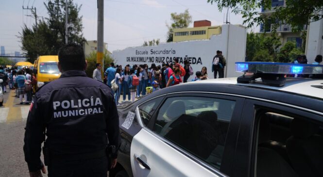 PARTICIPAN MÁS DE MIL 300 POLICÍAS EN OPERATIVO “REGRESO A CLASES” EN NAUCALPAN