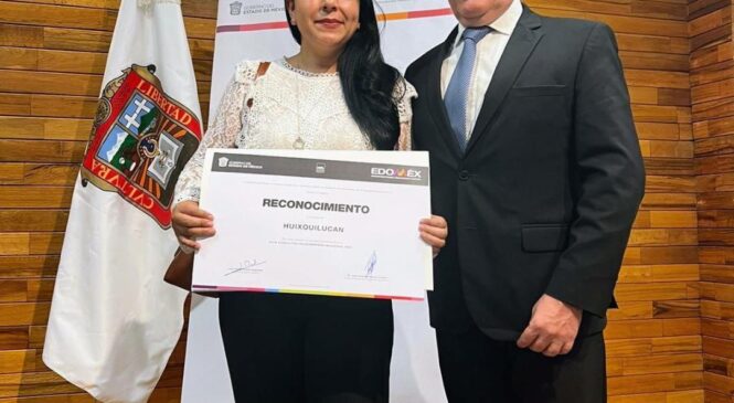 POR SEGUNDO AÑO CONSECUTIVO, OBTIENE HUIXQUILUCAN RECONOCIMIENTO POR SU DESEMPEÑO INSTITUCIONAL