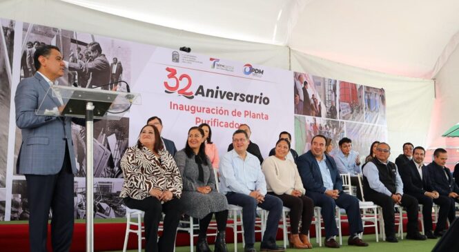 MARCO ANTONIO RODRÍGUEZ CELEBRA 32 AÑOS DE OPDM CON INAUGURACIÓN DE PLANTA PURIFICADORA