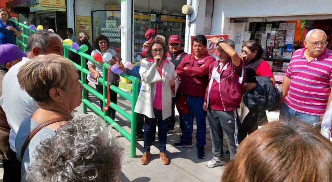 INAUGURA AZUCENA CISNEROS PUENTE PEATONAL TRAS 18 AÑOS INCONCLUSO