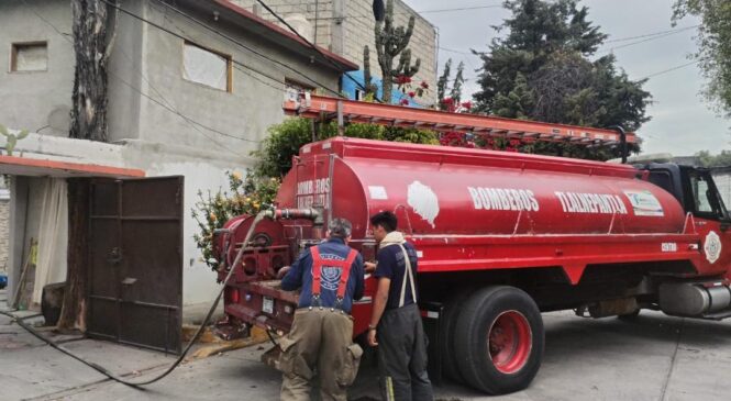 PONEN EN MARCHA CAMPAÑA EMERGENTE DE REPARTO DE AGUA POTABLE EN COLONIAS DE TLALNEPANTLA