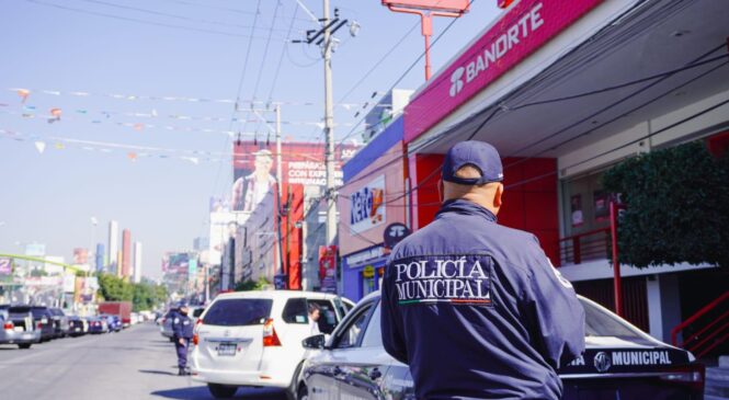 PREVIENE NAUCALPAN INCIDENCIA DELICTIVA EN SUCURSALES BANCARIAS CON OPERATIVO JÚPITER