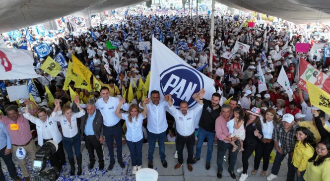 PEDRO RODRÍGUEZ DA BANDERAZO A MÁS DE 6 MIL MILITANTES Y LIDERAZGOS SOCIALES PARA REFRENDAR EL TRIUNFO EN ATIZAPÁN