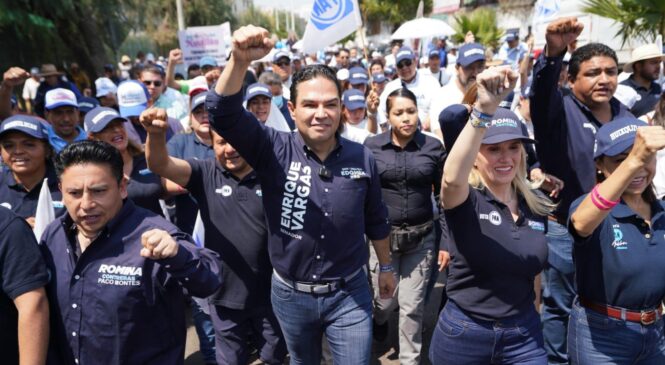 ARRASAREMOS Y GANAREMOS EN LAS URNAS EL PRÓXIMO 2 DE JUNIO EN HUIXQUILUCAN Y EN TODO EL PAÍS: ENRIQUE VARGAS