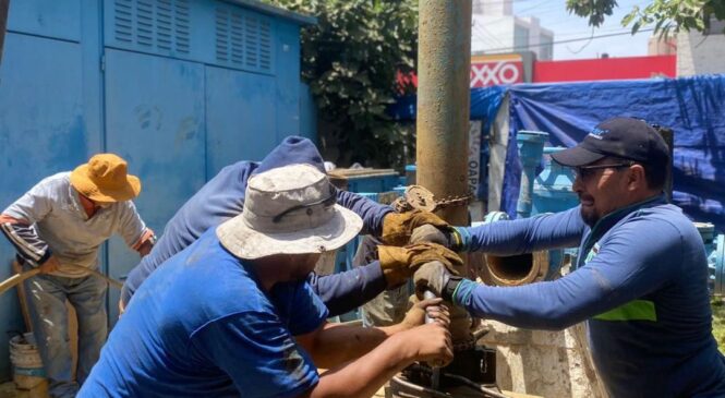 REPARAN POZO SANTA CRUZ DEL MONTE Y  PLANTA DE BOMBEO DIPLOMÁTICOS