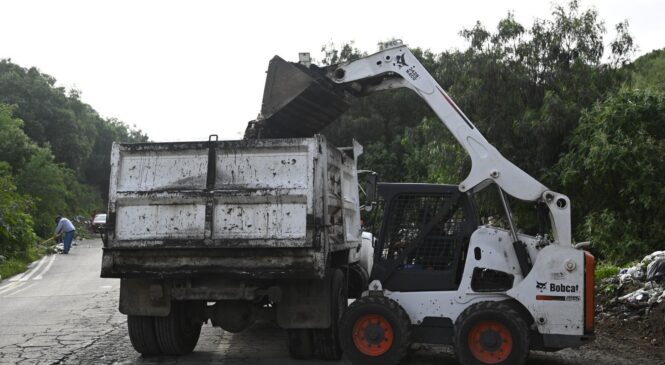 RETIRA NAUCALPAN MÁS DE 60 TONELADAS DE BASURA DEL PAR VIAL SAN MATEO