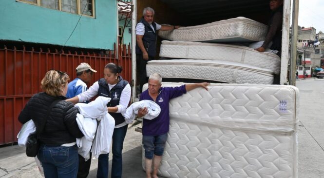 NAUCALPAN APOYA A FAMILIAS AFECTADAS POR LA LLUVIA