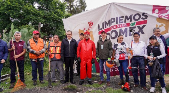 EL GOBIERNO DE TLALNEPANTLA SE UNE AL PROGRAMA “LIMPIEMOS NUESTRO EDOMÉX” Y RECUPERA 2 MIL M2 EN BENEFICIO DE 80 MIL VECINOS