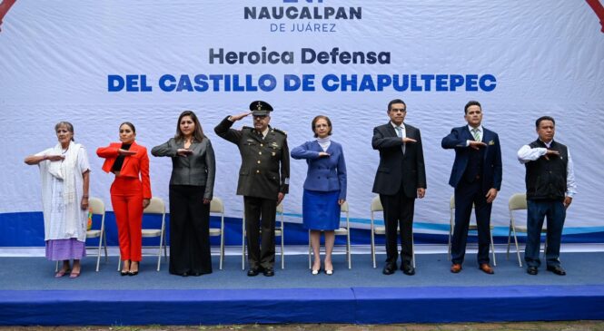 ENCABEZA ANGÉLICA MOYA 177 ANIVERSARIO DE LA DEFENSA DEL CASTILLO DE CHAPULTEPEC