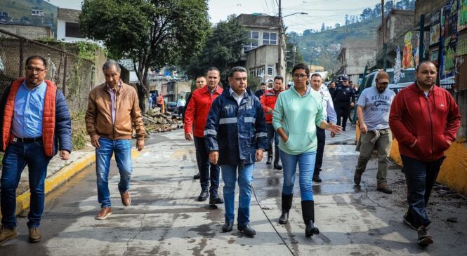 ENCABEZA TONY RODRÍGUEZ TRABAJOS DE LIMPIEZA Y REMOCIÓN DE LODO, ESCOMBRO Y BASURA EN LAS ZONAS AFECTADAS POR LAS FUERTES LLUVIAS EN TLALNEPANTLA