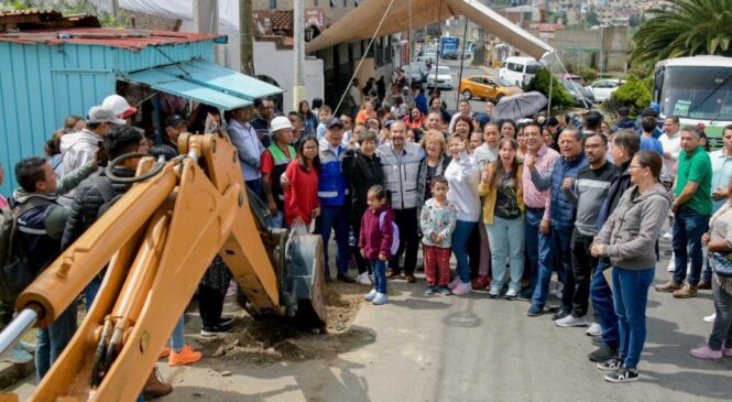 INICIA PEDRO RODRÍGUEZ REHABILITACIÓN DE RED DE AGUA ENTUBADA DEL TANQUE LUIS DONALDO COLOSIO, EN EX HACIENDA EL PEDREGAL