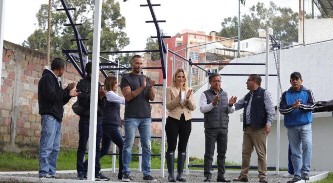 FOMENTA HUIXQUILUCAN EL DEPORTE CON NUEVO GIMNASIO DE CALISTENIA EN SAN JUAN BAUTISTA