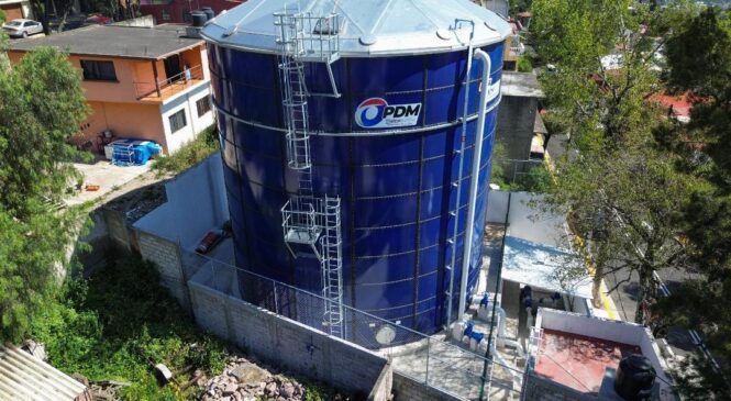 TONY RODRÍGUEZ INAUGURA TANQUE DE ALMACENAMIENTO DE AGUA BALCONES III EN LOMAS DE VALLE DORADO