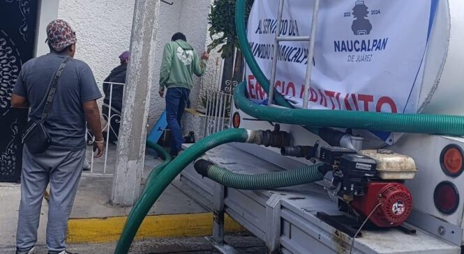 INTENSIFICAN EL GOBIERNO MUNICIPAL Y OAPAS LA ENTREGA DE AGUA EN LA CUENCA SAN MATEO